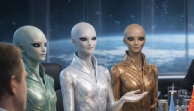 高智慧的外星人來訪地球